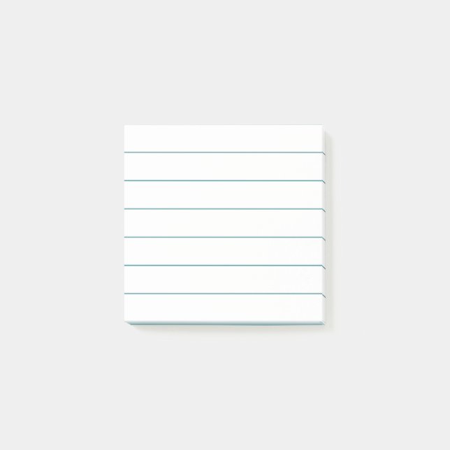 Personalised Customisable Lined Notebook Paper Post-it Notes (Front)