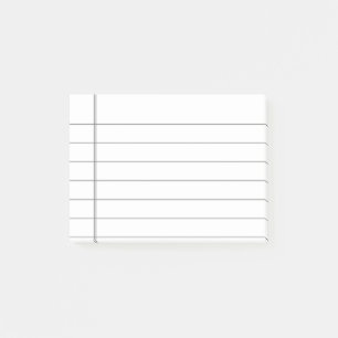 Personalised Customisable Lined Notebook Paper Post-it Notes