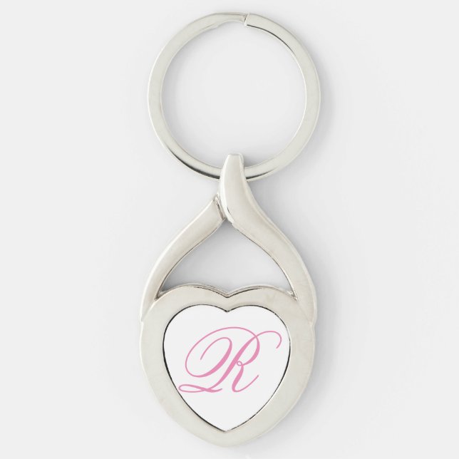 Personalised, Customisable Monogrammed Keychains  (Front)