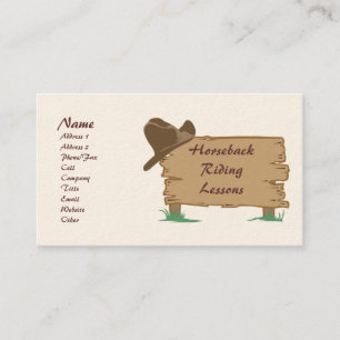 Personalised Customisable Western Style Biz Cards