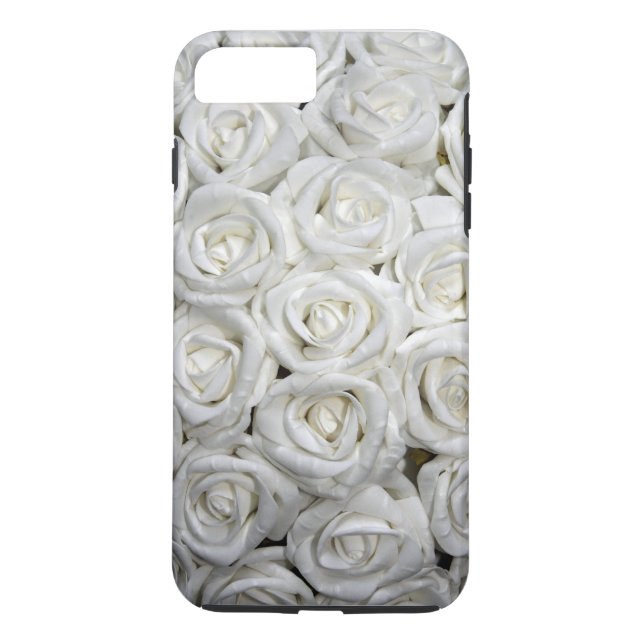 Personalised Customise White Roses Case-Mate iPhone Case (Back)