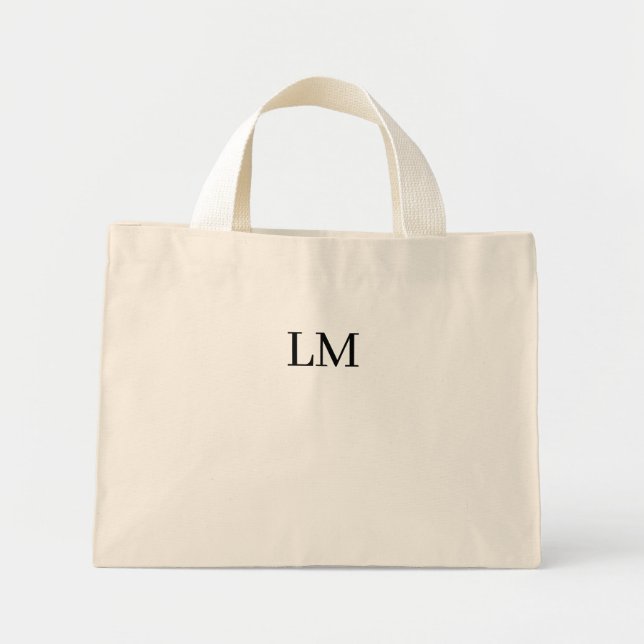 Personalised customised chain|canvas tote bag (Front)
