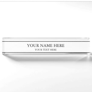 Personalised Customised Desk Name Plate
