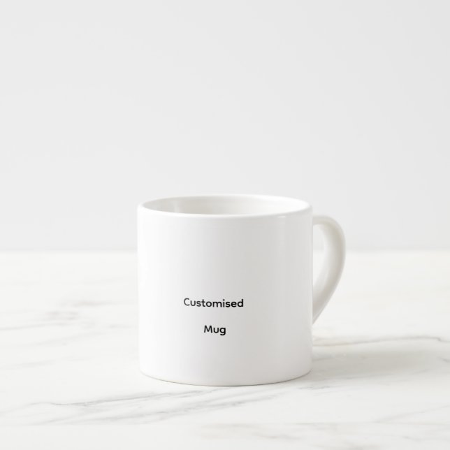 Personalised Customised Espresso Mug (Front Right)