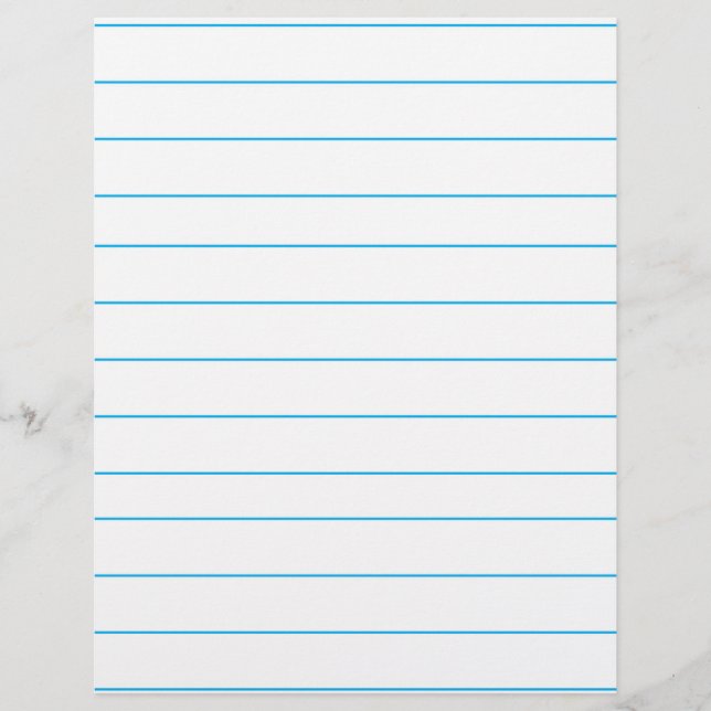 Personalised Customised Green Ruled Paper (Front)