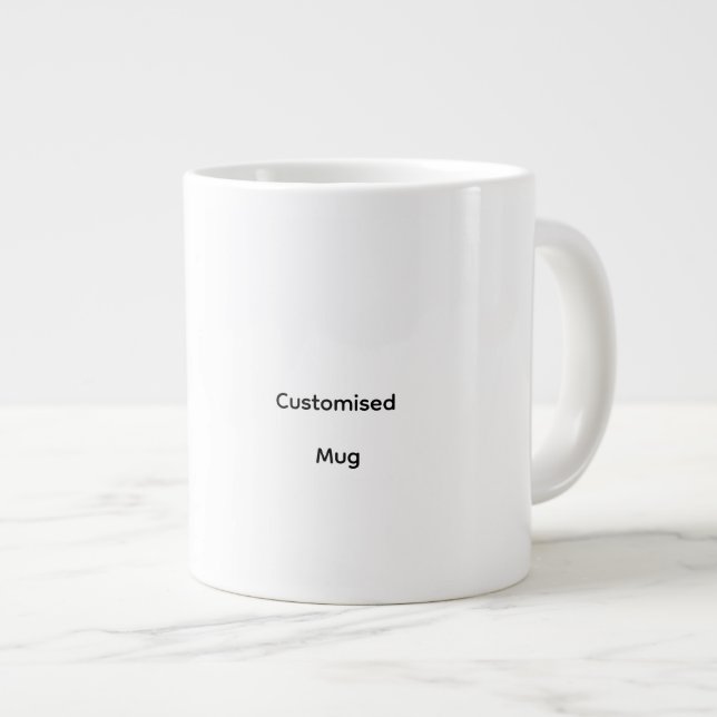 Personalised Customised Jumbo Mug (Front Right)