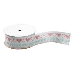 Personalised Customised Merry Christmas Grosgrain Ribbon