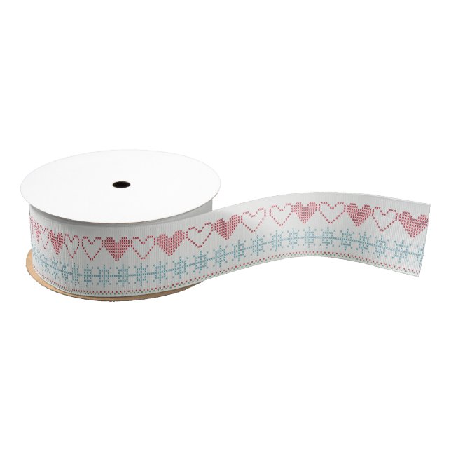 Personalised Customised Merry Christmas Grosgrain Ribbon (Spool)