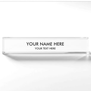 Personalised Customised Nameplate