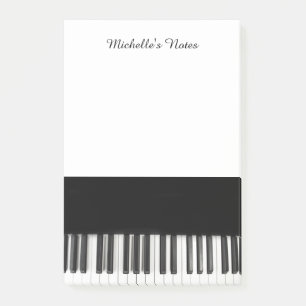 Personalised Customised Piano Keys Post-it Notes