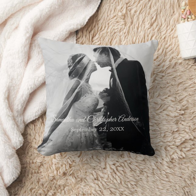 Personalised Customised Wedding Photo Cushion (Blanket)
