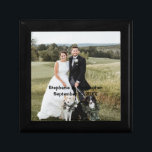 Personalised Customised Wedding Photo Gift Box<br><div class="desc">Add your wedding photo or anniversary picture to this gift box. Add your names and the date your were married.</div>