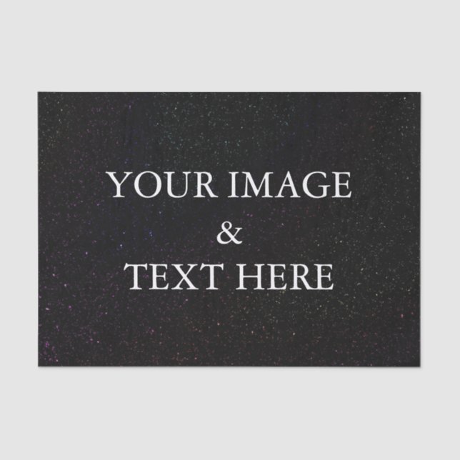 Personalised Customised Your Own Photo Tissue Pape Tissue Paper (Front)