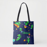 Personalised Cute Aliens in Space