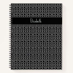 Personalised, Cute and Elegant Zebra Pattern Notebook