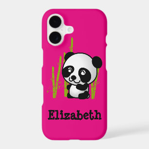 Personalised cute and happy panda bear