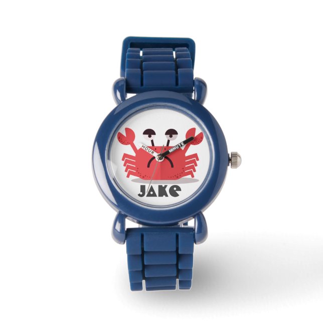 Personalised Cute and Simple Crabby Crab Watch (Front)