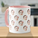 Personalised Cute Baby Face Photo Mug<br><div class="desc">The background needs to be transparent. Make sure the photo is cropped tightly to the object/face. If you have any problem cropping your photo, i can do it for you. Before placing an order, you have to send your photo to my message or email at ayokholid@gmail.com, and i will send...</div>