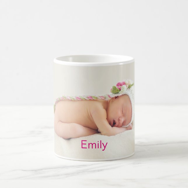Personalised Cute Baby  Photo Coffee Mug (Center)