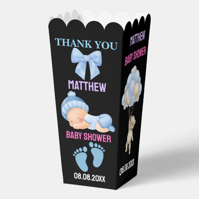 Personalised Cute Baby Shower  Favour Boxes (Front)