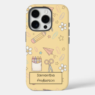 Personalised Cute Back to School   for Kids -  iPhone 16 Pro Case