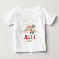Personalised Cute Barnyard Farm Animal Birthday