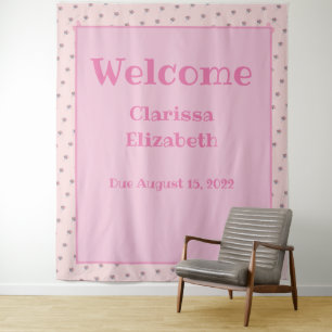 Personalised Cute Bear and Balloons Tapestry