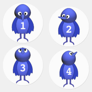 Personalised Cute Blue Birds