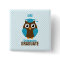 Personalised Cute Blue Owl Kindergarten Graduate