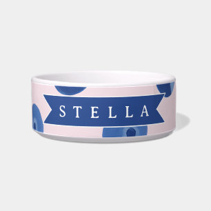 Personalised Cute Blueberry Watercolor Gift Name Bowl