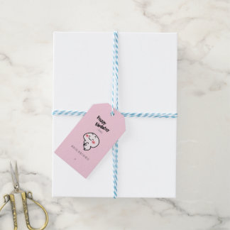 Personalised Cute blushing Birthday Gift Tags