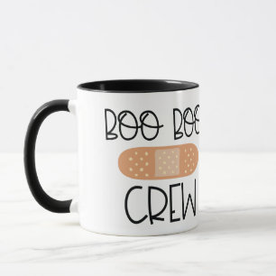 Personalised Cute "Boo Boo Crew" School Nurse Gift Mug
