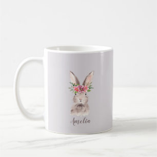 Personalised Cute Bunny Coffee Mug