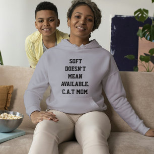 Personalised Cute Cat Lover Grey And Black Custom Hoodie