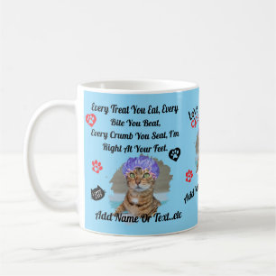 Personalised Cute Cat Mug for Cat Lovers - Funny 