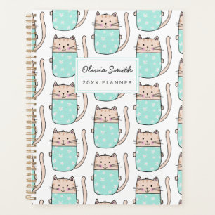 Personalised Cute Cat Planner