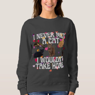 Personalised Cute Cat Sweatshirt