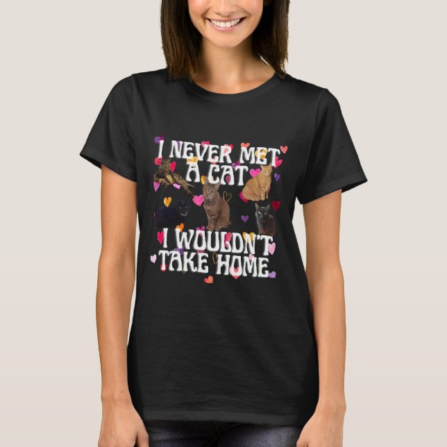 Personalised Cute Cat T-Shirt (Front)