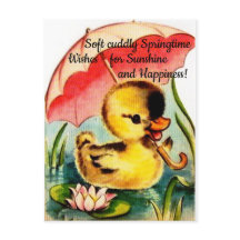 Personalised Cute Chic Spring Postcard