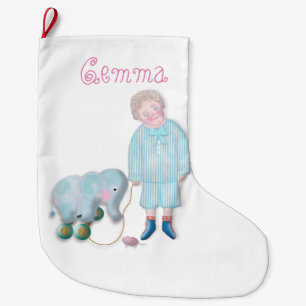 Personalised cute children Christmas Stocking