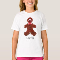 Personalised Cute Christmas Gingerbread Man 