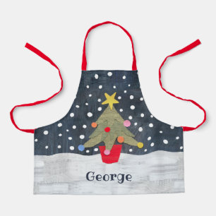 Personalised Cute Christmas Tree Apron