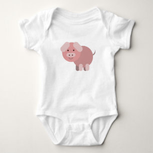 Personalised cute chubby piggy baby bodysuit