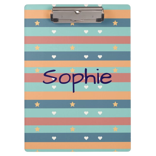 Personalised Cute clipboard with Name (Front)