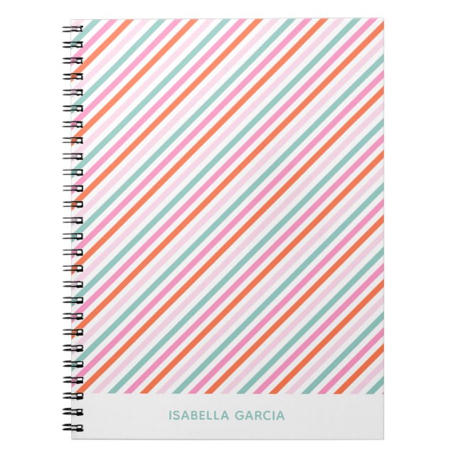 Personalised Cute Colourful Notebook (Front)