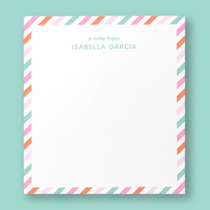 Personalised Cute Colourful Notepad