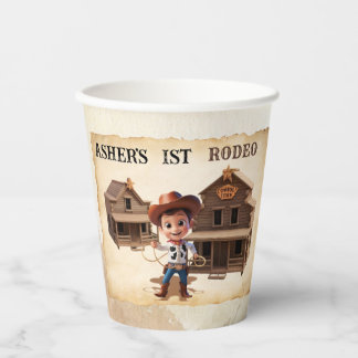 Personalised Cute Cowboy Eco-Friendly Reusable Paper Cups