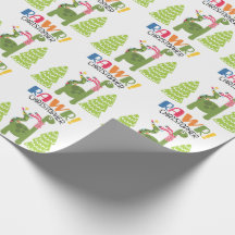 Personalised Cute Dinosaur Christmas