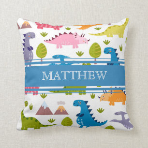 Personalised Cute Dinosaurs Pillow