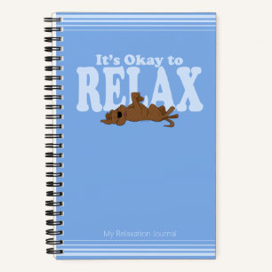 Personalised Cute Dog Blue Custom Mindful Journal